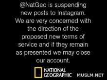 ناشونال جيوغرافيك هددت بإغلاق حسابها في إنستاغرام إن لم تتراجع الأخيرة عن تعديلات سياستها